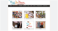 Desktop Screenshot of knitforpeace.org.uk